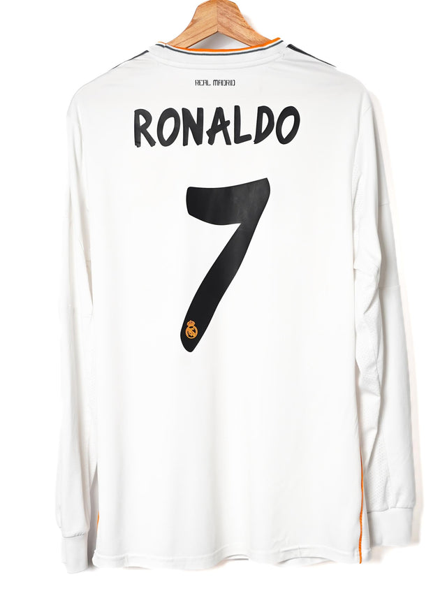 Real Madrid Home Shirt L/S 2013/14 Ronaldo 7 (M)