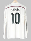 Real Madrid Home Shirt L/S 2014/15 James #10 (M)