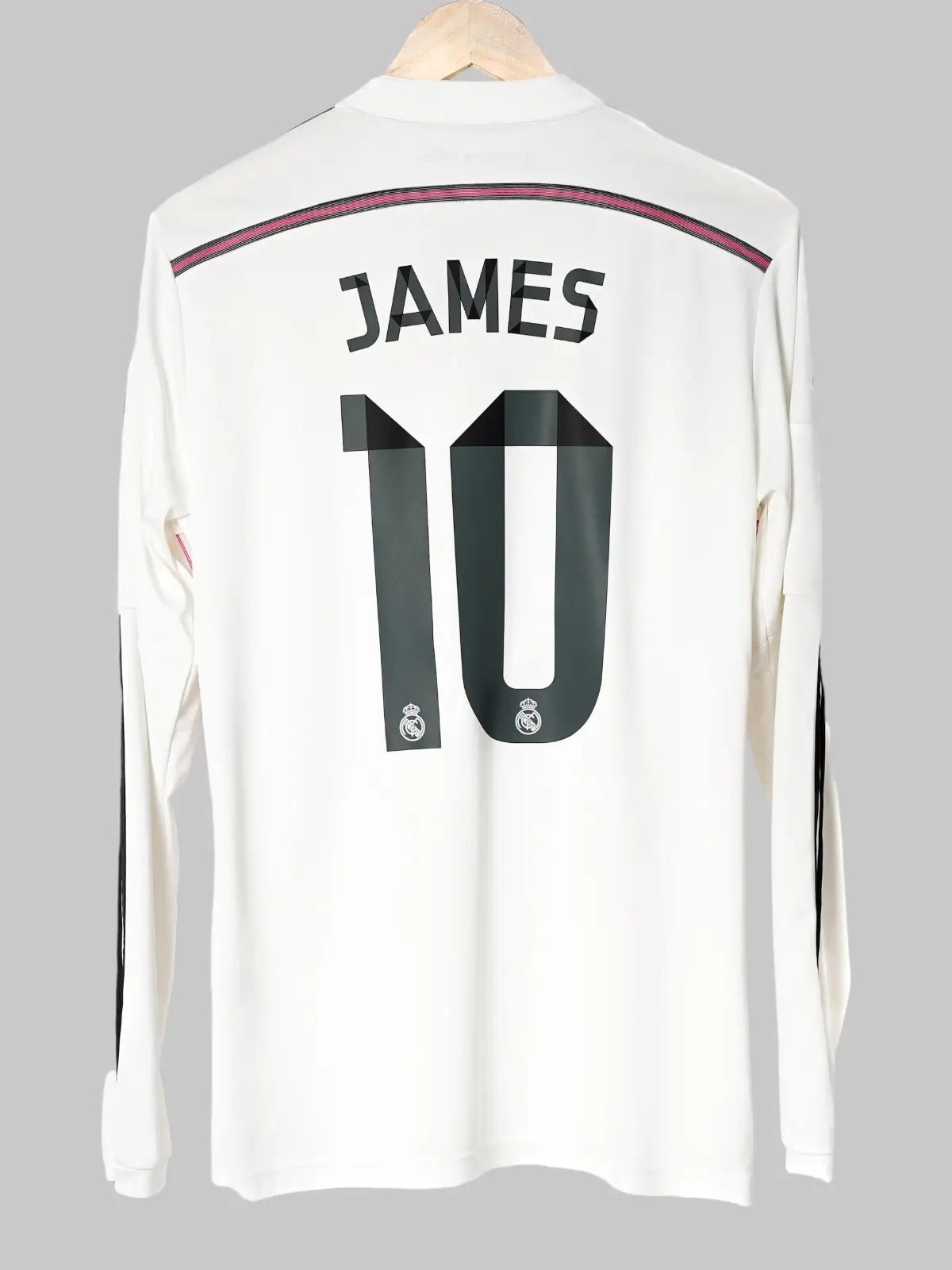 Real Madrid Home Shirt L/S 2014/15 James 10 (M)