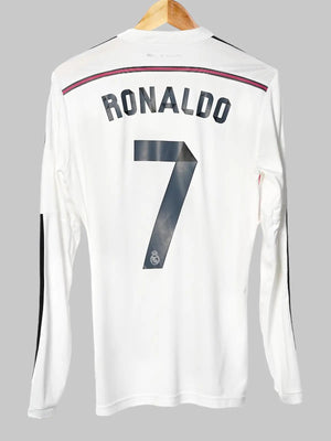 Real Madrid Home Shirt L/S 2014/15 Ronaldo 7 (S)