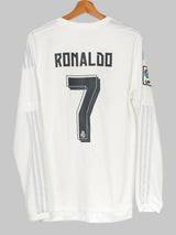 Real Madrid Home Shirt L/S 2015/16 Ronaldo 7 (M)