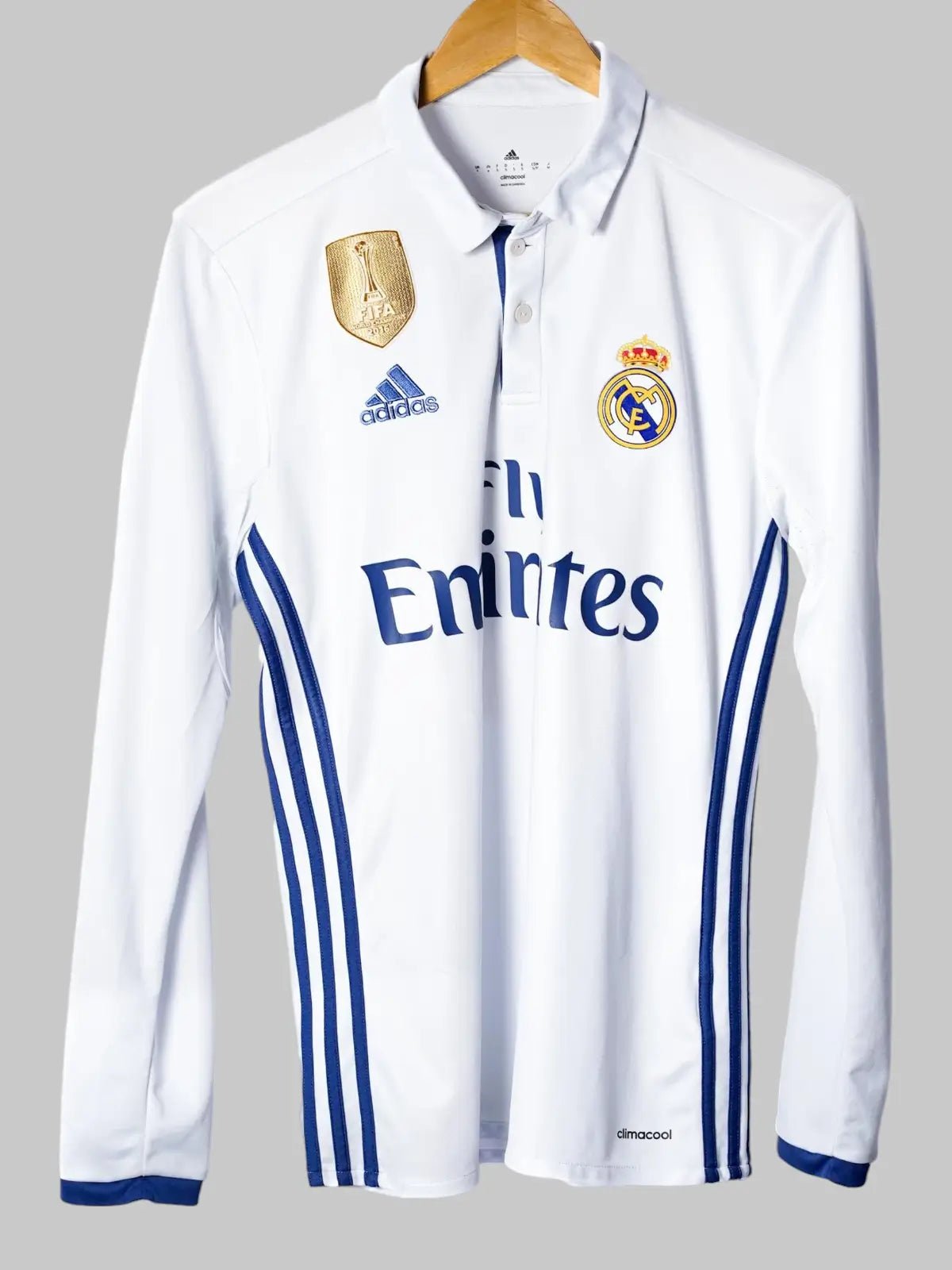 2016/17 Real Madrid Modrić #19 Home Shirt L/S (S) Adidas | First11