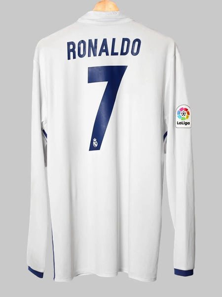  Real Madrid RONALDO 7 長袖シャツ real-madrid-home-shirt-ls-