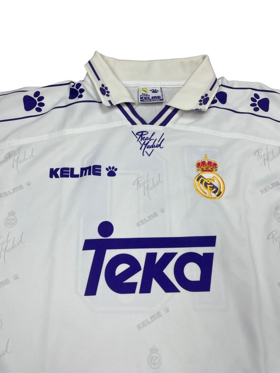 Real Madrid Player Issue Home Shirt 1994/96 Laudrup #10 - 9/10 - L