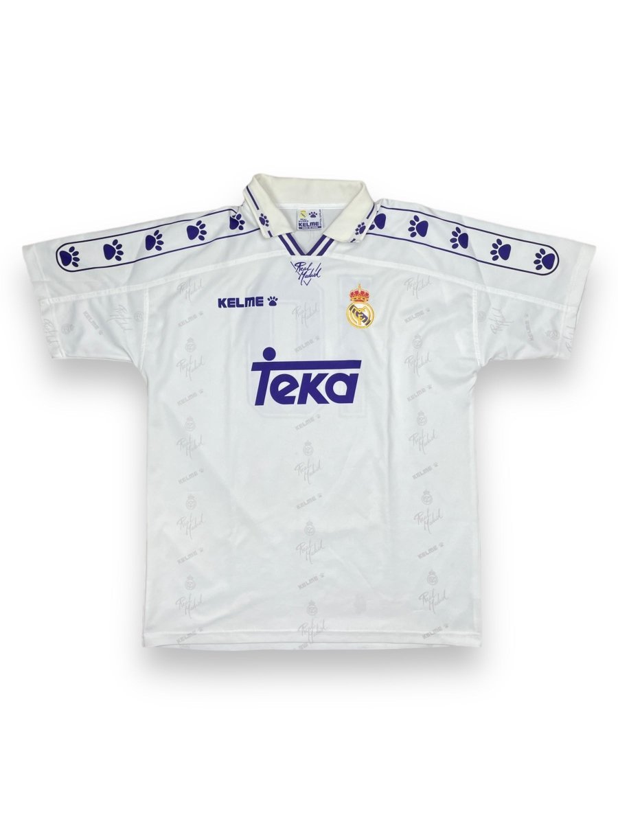 Real Madrid Player Issue Home Shirt 1994/96 Laudrup #10 - 9/10 - L