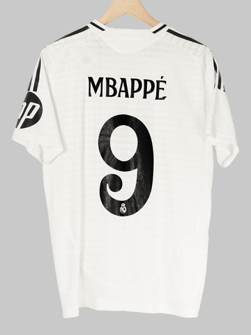 2024/25 Real Madrid Mbappe #9 Home Shirt Player Issue (L)