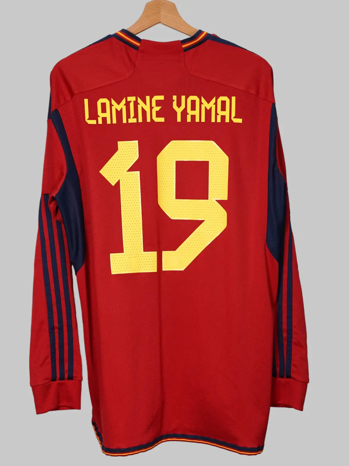 Spain Home Shirt L/S 2022/23 Lamine Yamal #19 (XL)