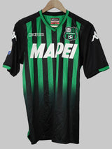 Sassuolo Home Shirt 2018/19 Prince 27 Signed (L)