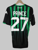 Sassuolo Home Shirt 2018/19 Prince 27 Signed (L)