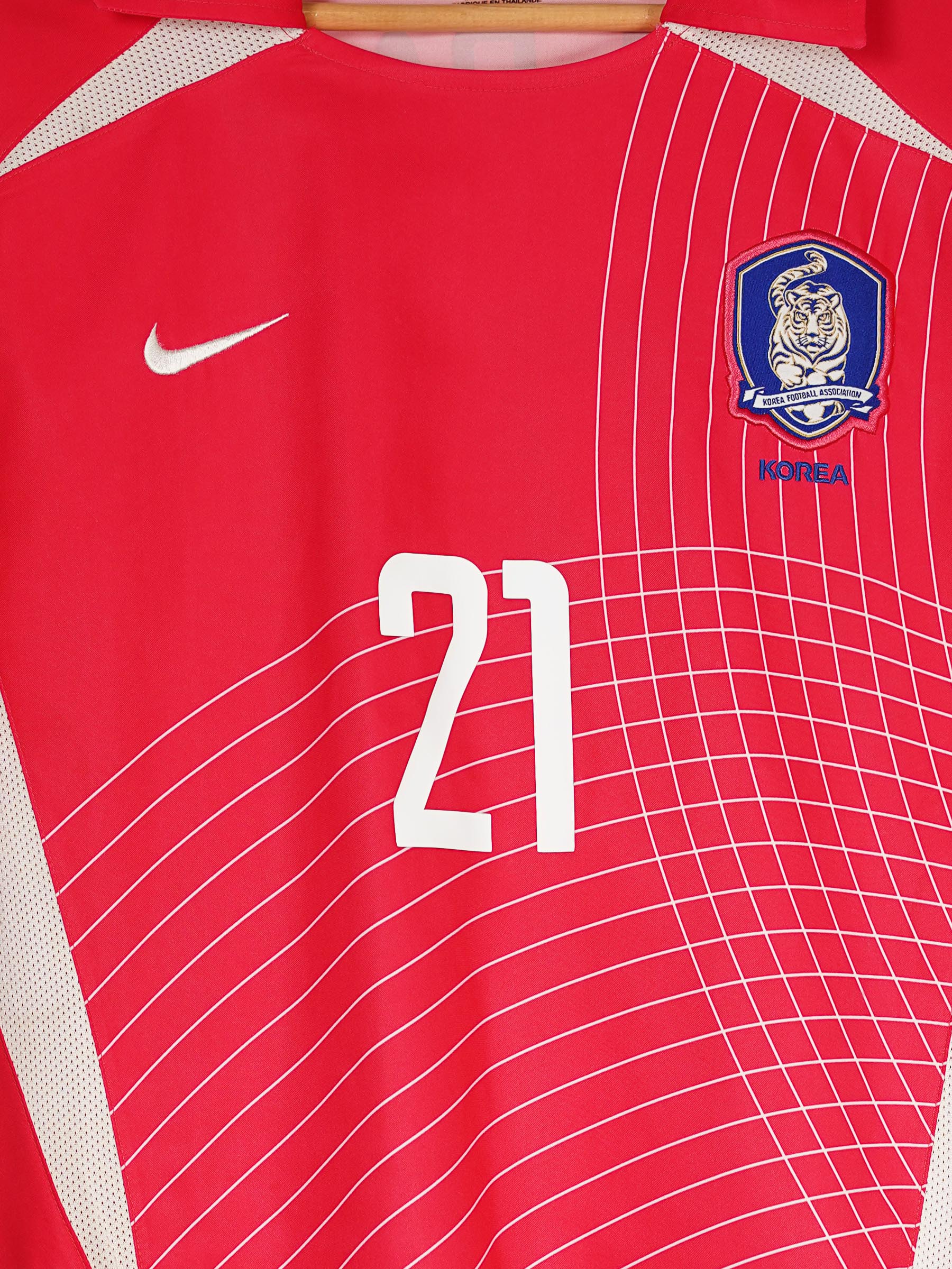 South Korea Home Football Shirt 2002/3 - J S Park #21 - Size M