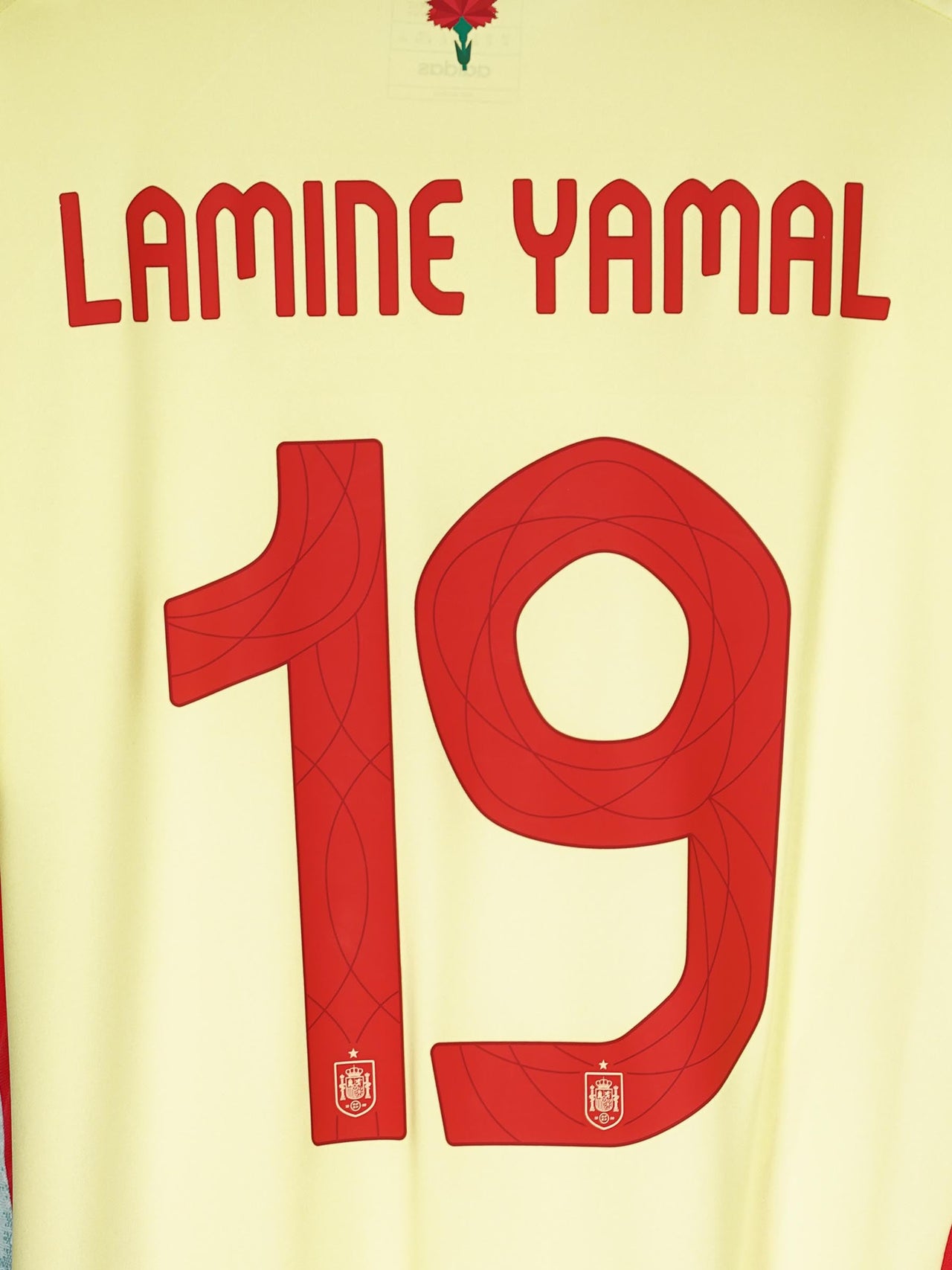 Spain Away Shirt 2024/25 Lamine Yamal 19 (XL)