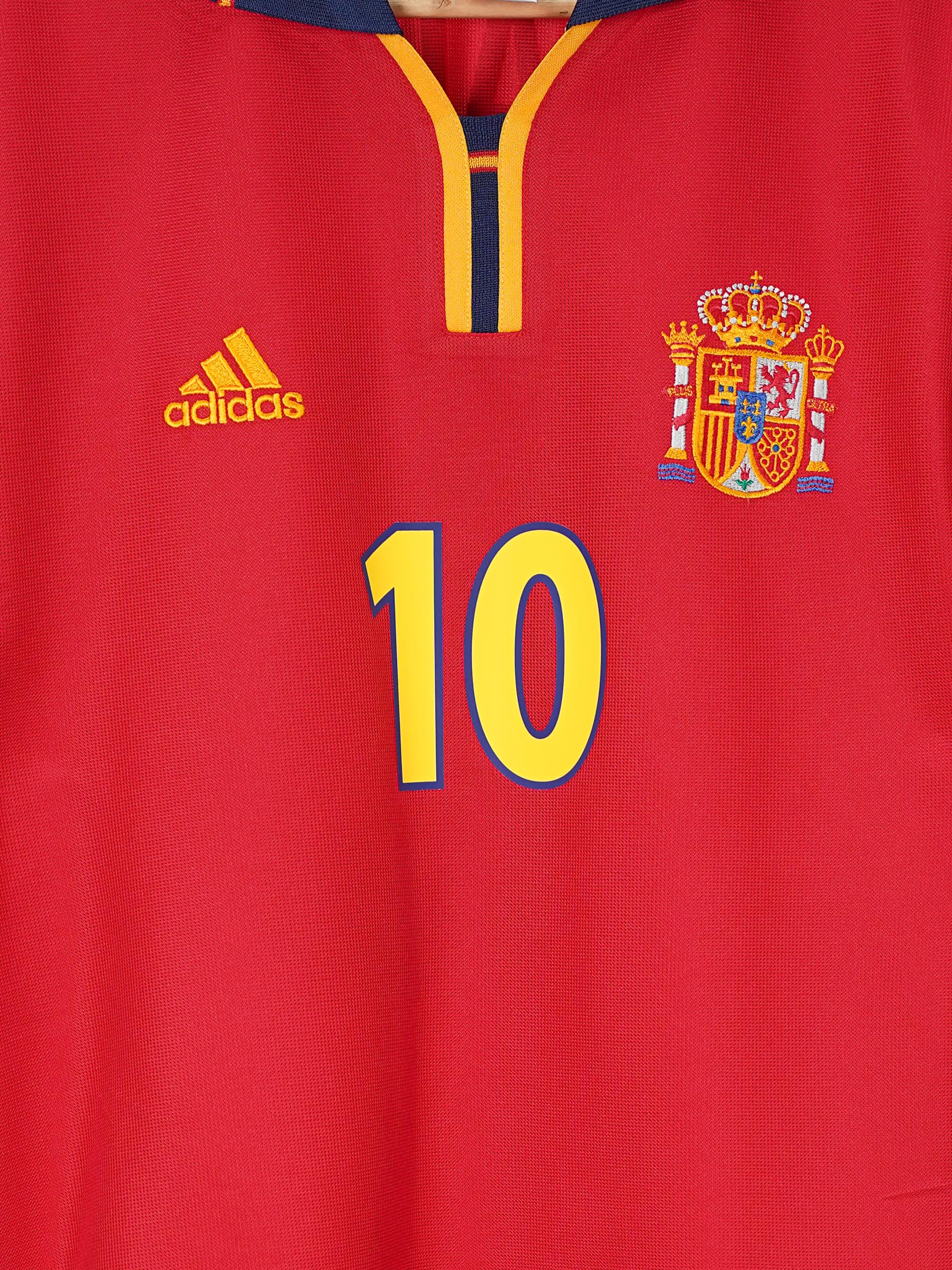 Spain Home Shirt 1999/02 Raul 10 (S)