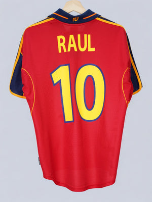 Spain Home Shirt 1999/02 Raul 10 (S)