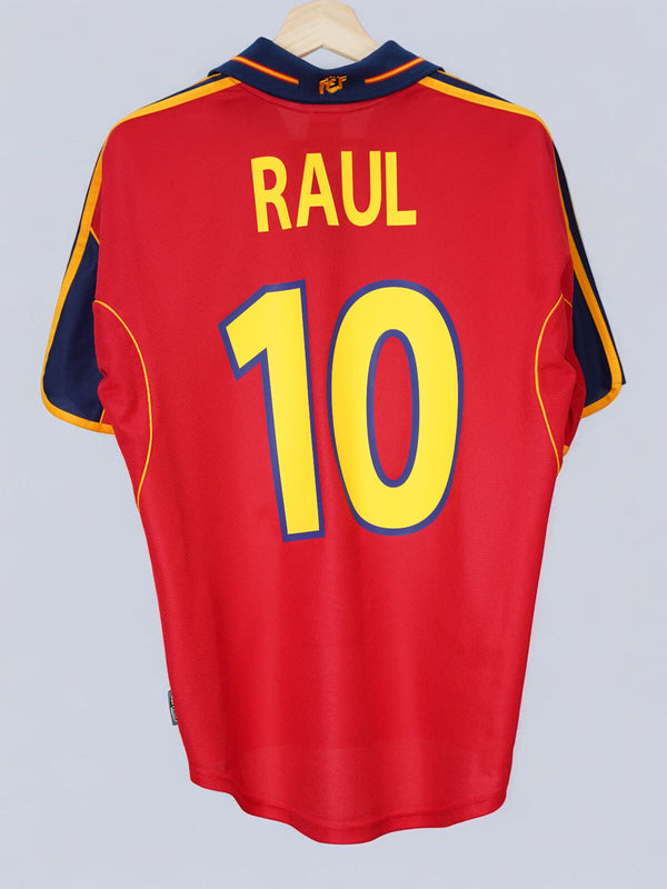 Spain Home Shirt 1999/02 Raul #10 (S)