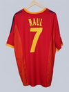 Spain Home Shirt 2002/4 Raul #7 (XL)