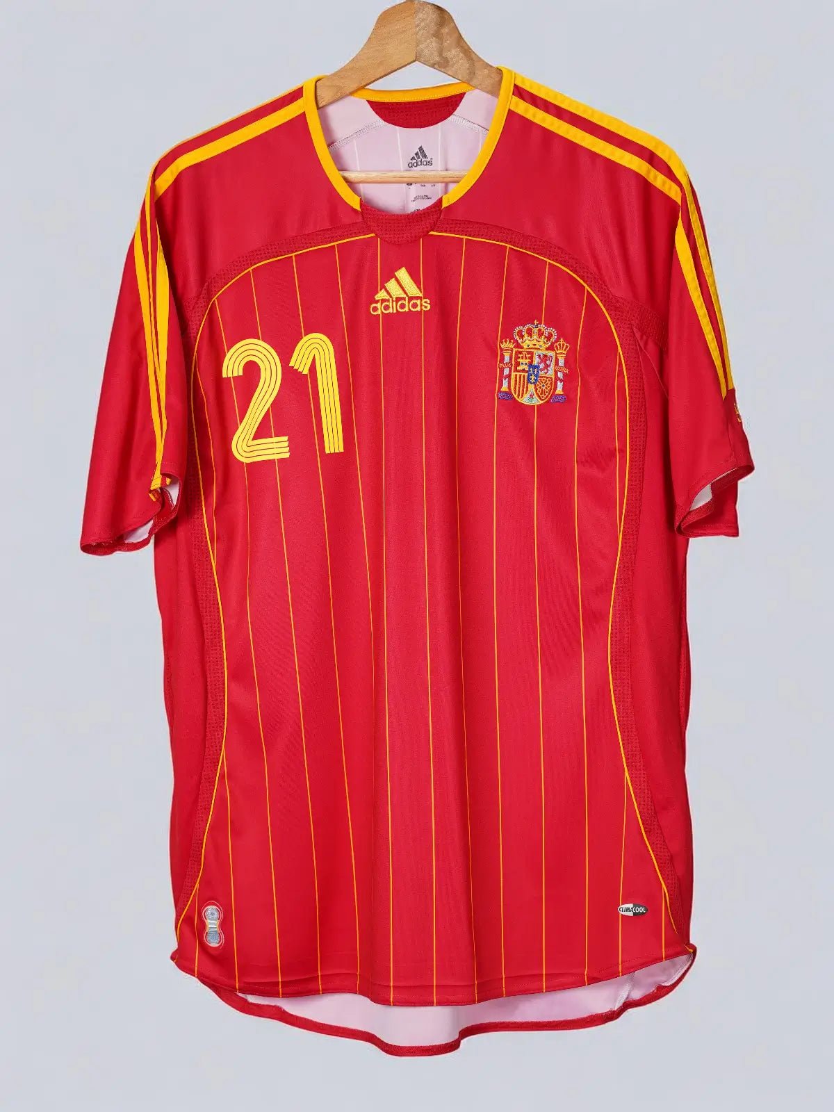 Spain Home Shirt 2006/7 David Villa 21 (L)