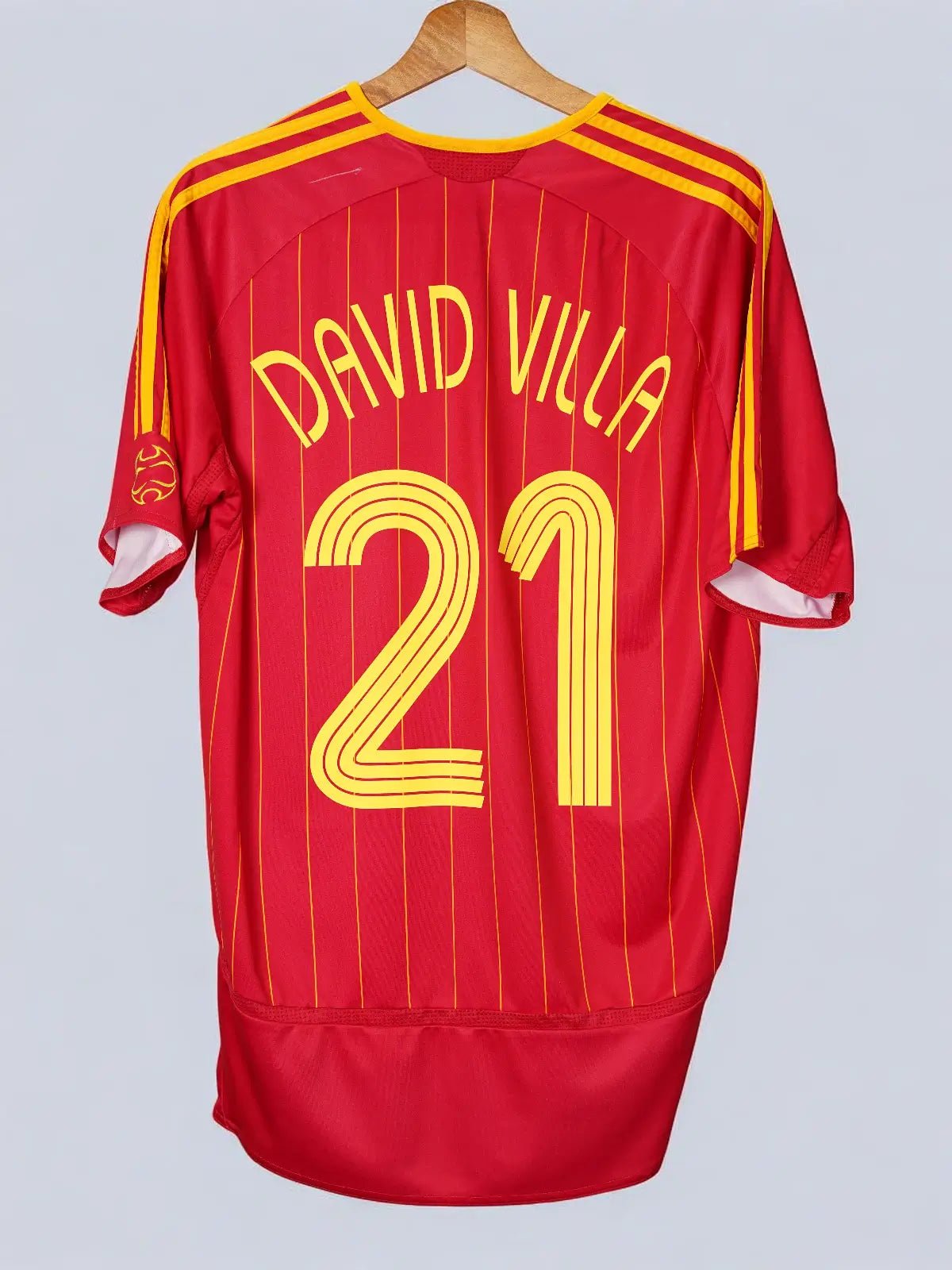 Spain Home Shirt 2006/7 David Villa 21 (L)