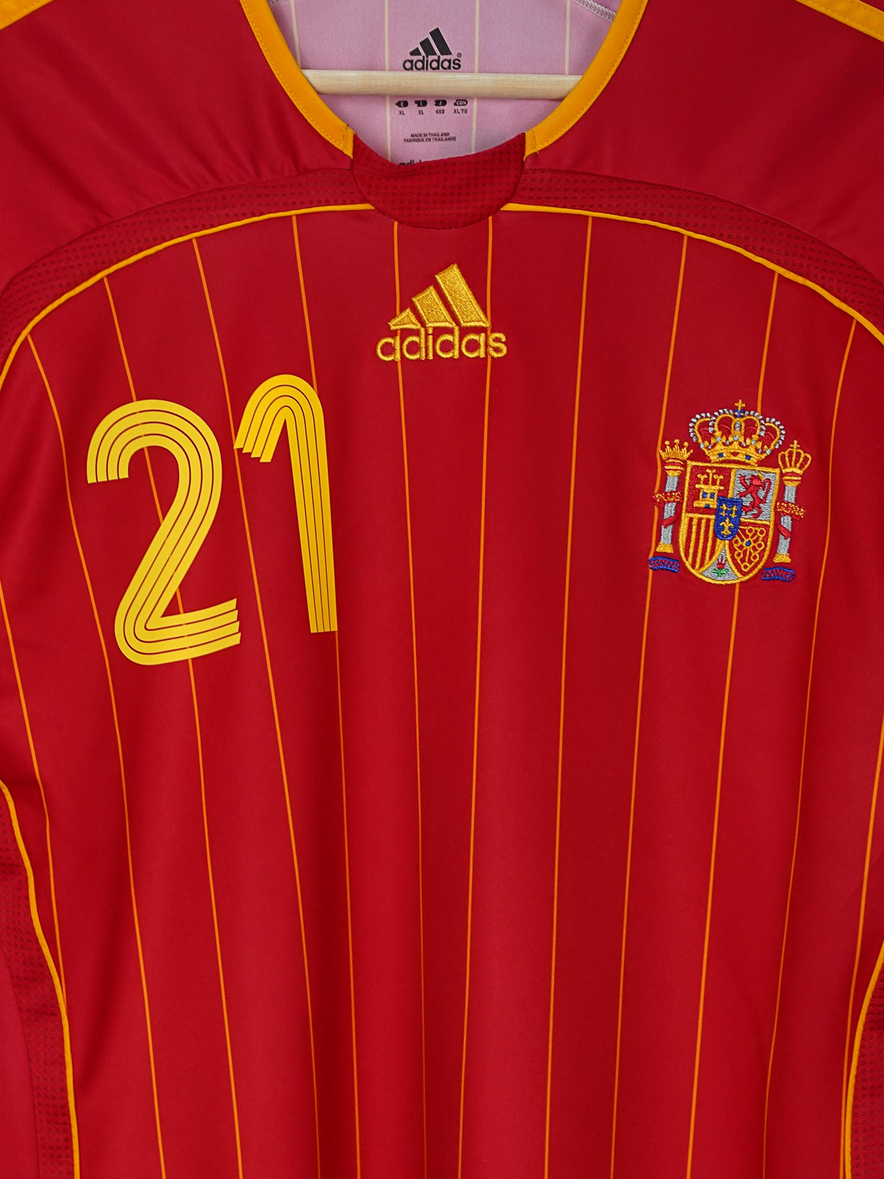 Spain Home Shirt 2006/7 David Villa 21 (XL)