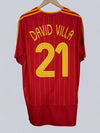 Spain Home Shirt 2006/7 David Villa #21 (XL)