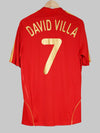 Spain Home Shirt 2008/9 David Villa #7 (M)