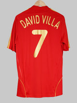 Spain Home Shirt 2008/9 David Villa 7 (M)