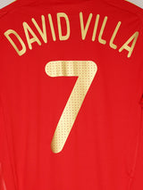 Spain Home Shirt 2008/9 David Villa 7 (M)