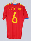 Spanje Thuisshirt 2010/11 Iniesta #6 (M)