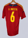 Spain Home Shirt 2011/12 A.Iniesta #6 (M)