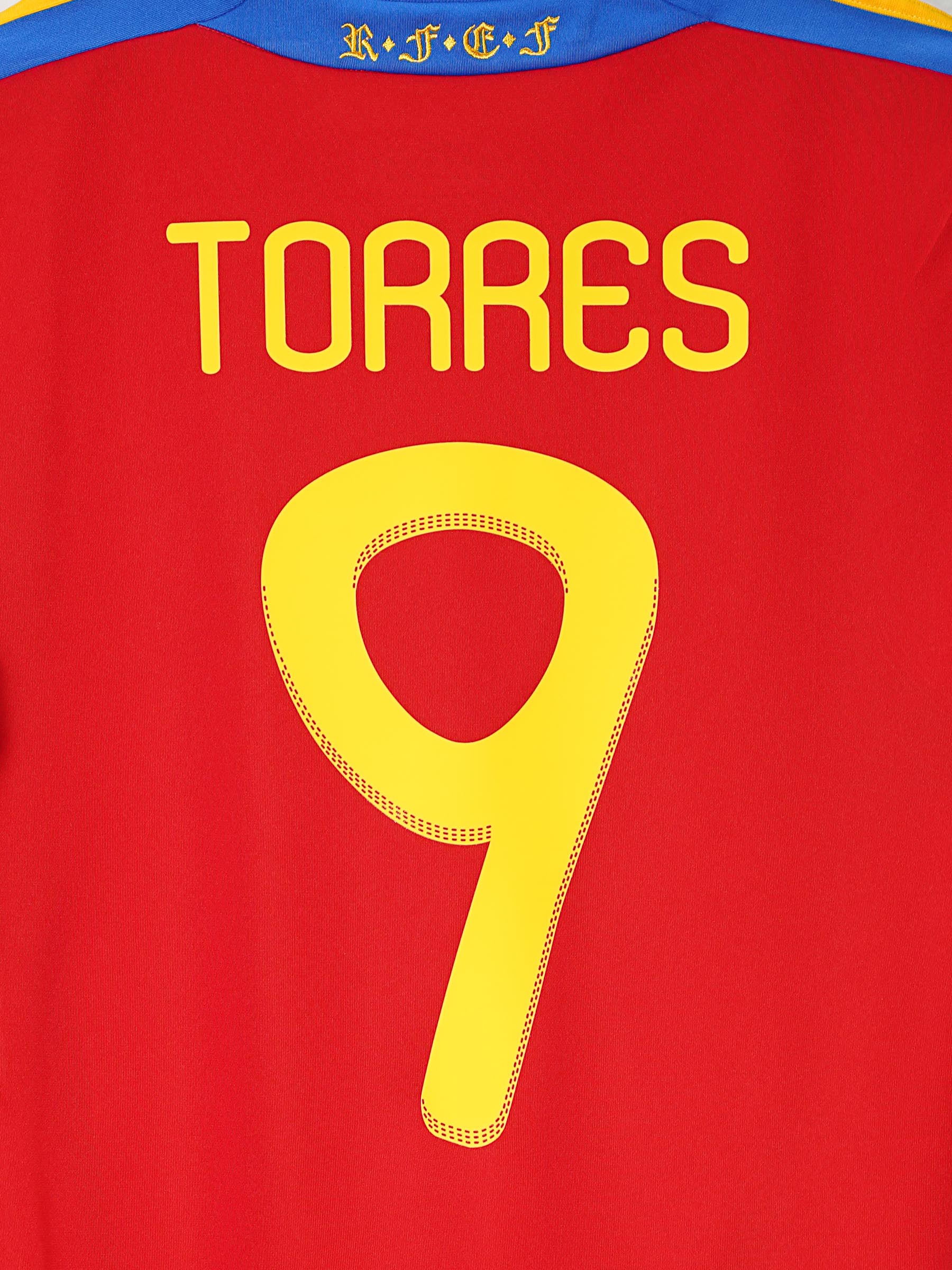 2011/12 Spain Torres #9 Home Shirt (S) Adidas | First11