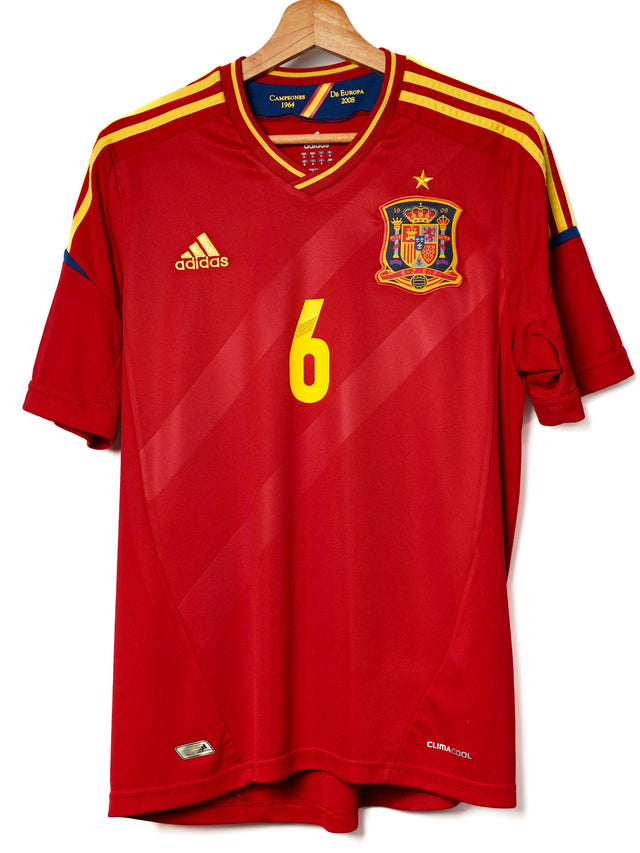 Spain Home Shirt 2012/13 A.Iniesta 6 (M)