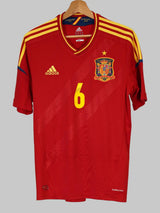 Spain Home Shirt 2012/13 A.Iniesta 6 (M)