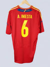 Camiseta de España para la temporada 2012/13 A.Iniesta #6 (XL)