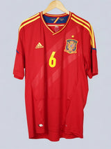Spain Home Shirt 2012/13 A.Iniesta 6 (XL)