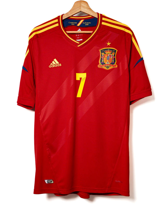 Spain Home Shirt 2012/13 David Villa 7 (L)