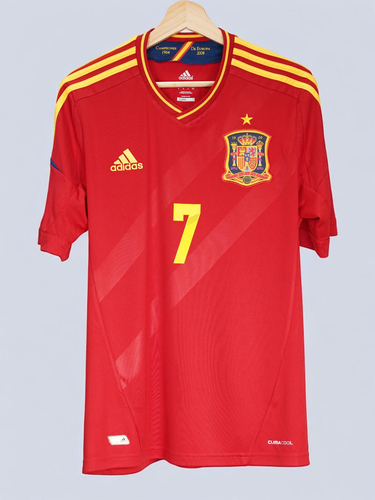 2012/13 Spain David Villa #7 Home Shirt (M) Adidas – First11