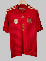Spain Home Shirt 2014/15 A.Iniesta 6 (M)
