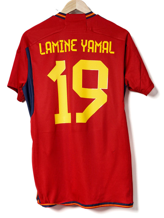 Spain Home Shirt 2022/23 Lamine Yamal 19 (L)