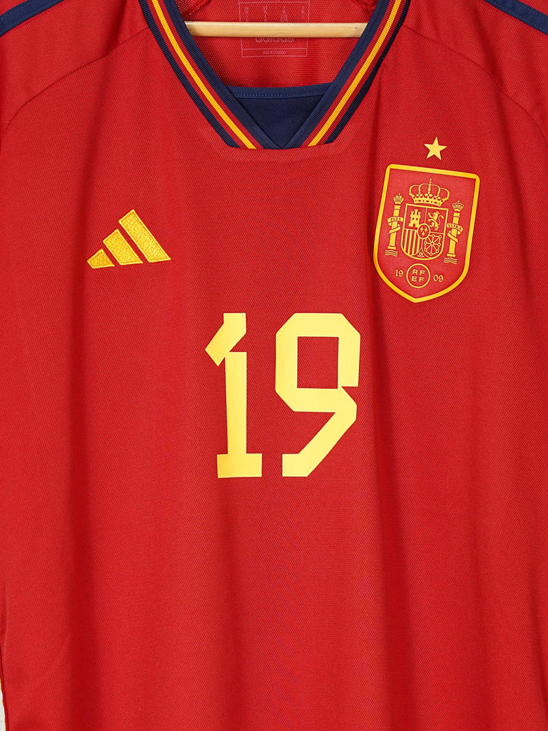 Spain Home Shirt 2022/23 Lamine Yamal 19 (XL)