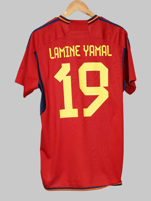 Spain Home Shirt 2022/23 Lamine Yamal #19 (XL)