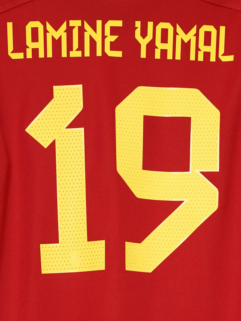 Spain Home Shirt 2022/23 L/S Lamine Yamal 19 (XL)