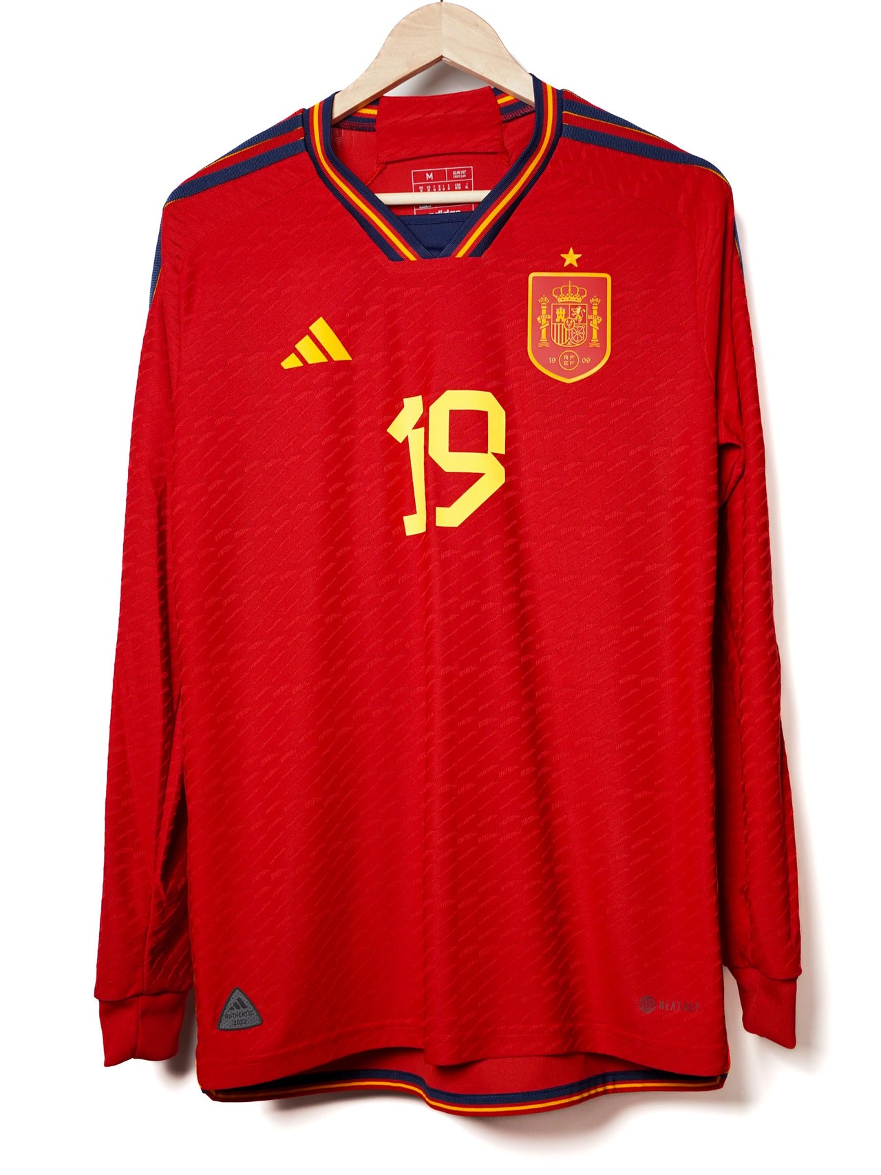 Spain Home Shirt L/S 2022/23 Player Issue Lamine Yamal 19 (M)