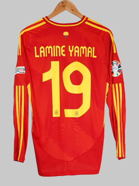 Spain Home Football Shirt 2024/25 - Lamine Yamal #19 - Size M