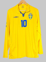 Sweden Home Shirt L/S 2009/10 Ibrahimovic 10 (L)