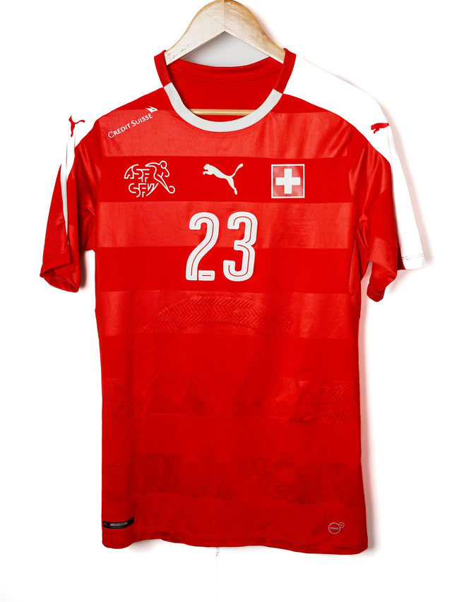 Switzerland Home Shirt 2016/17 Player Issue Shaqiri 23 (L)