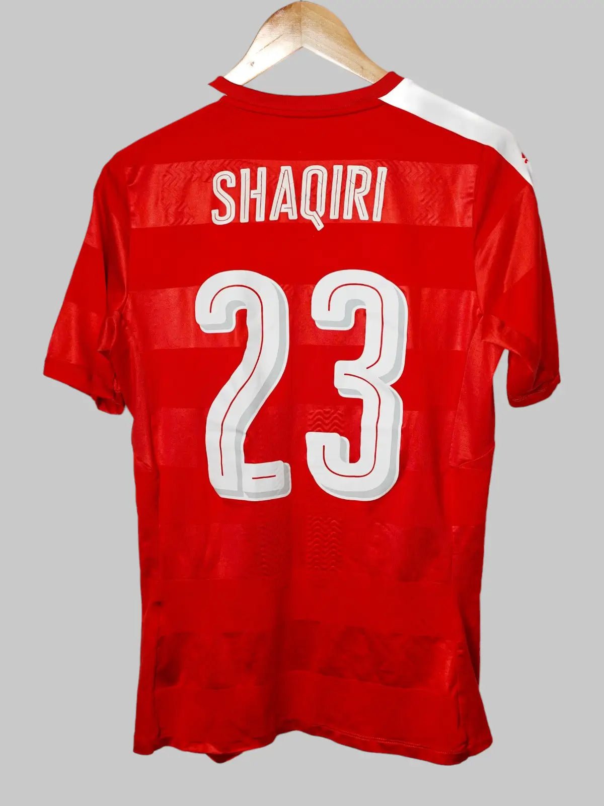 Switzerland Home Shirt 2016/17 Player Issue Shaqiri 23 (L)