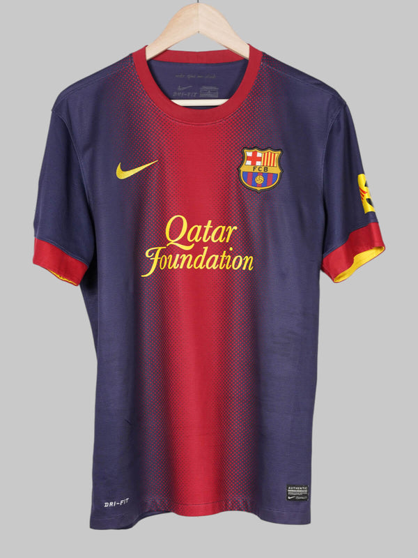 2012/13 Barcelona David Villa #7 Home Shirt (M)
