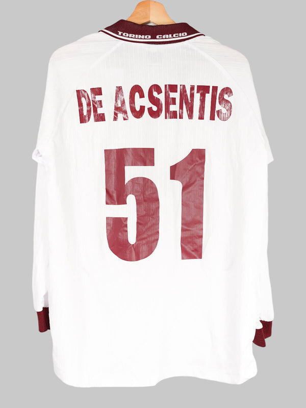 Torino Away Shirt L/S 2000/1 De Acsentis #51 Match Worn (L)