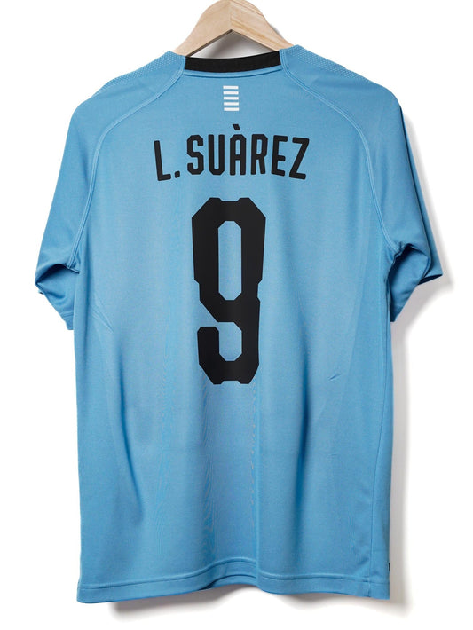 Uruguay Home Shirt 2018/19 L.Suarez 9 (M)