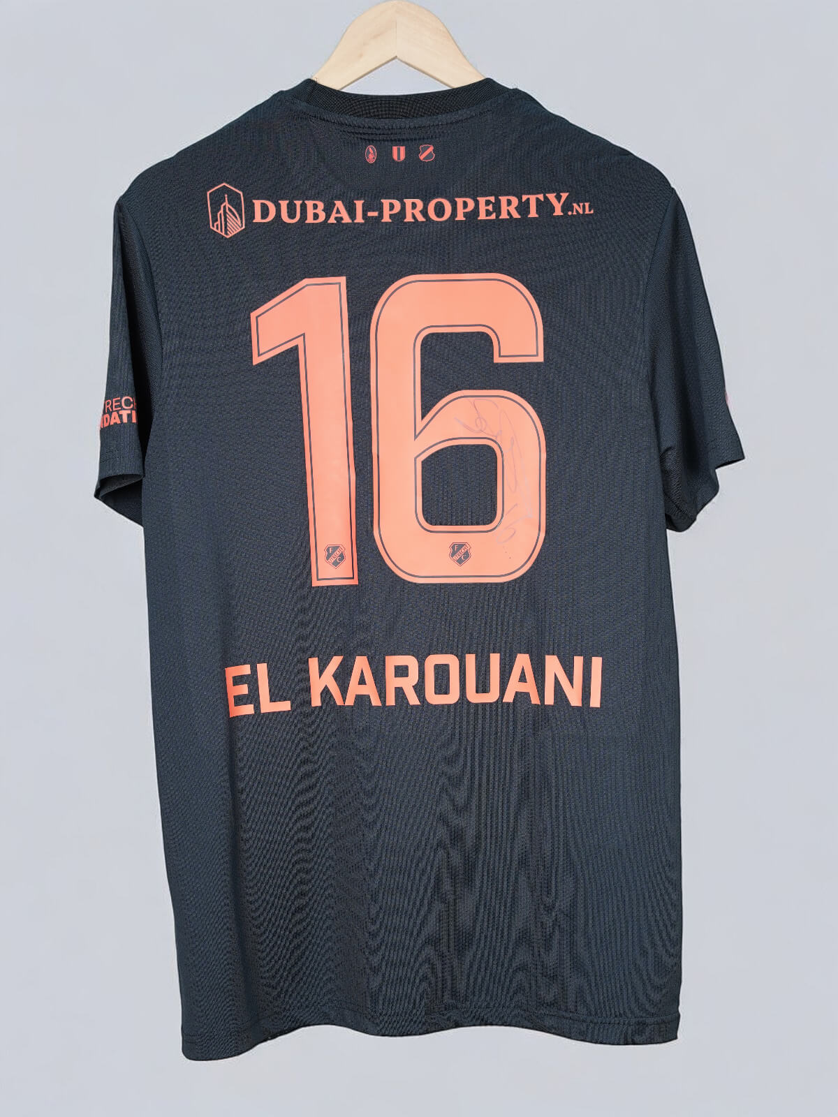 Utrecht Away Shirt 2024/25 Signed & Match Worn El Karouani 16 (M)