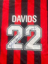 AC Milan Davids #22 Fan Home Shirt Signed (XL)